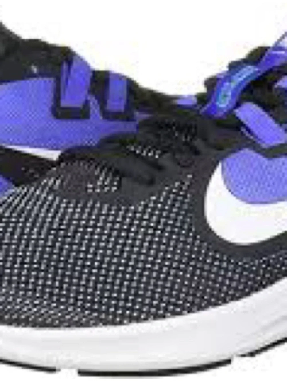 Nike Black and Purple Downshifter Athletic Sneakers